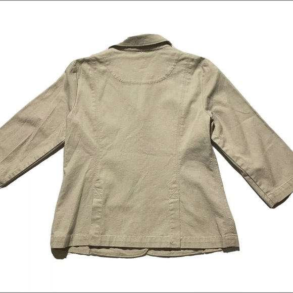 Eileen Fisher Organic Cotton Notch Collar Muslin Jacket 3/4 sleeve XS - Picture 12 of 12